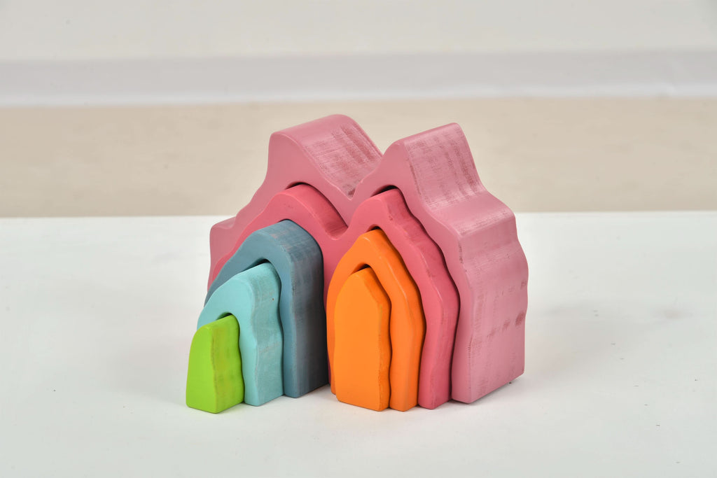 Avenlur wooden stacker, a Montessori gift for toddlers